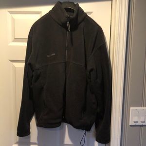 Men’s Columbia Winter Pass Fleece Zip Up Jacket Size XL Dark Gray